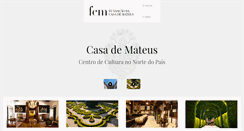 Desktop Screenshot of casademateus.com