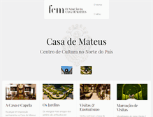 Tablet Screenshot of casademateus.com